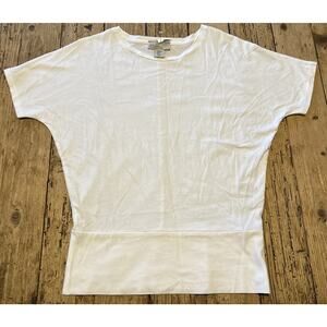 500 Denim Madison Cinqcent Women’s Size S White Shirt NWOT